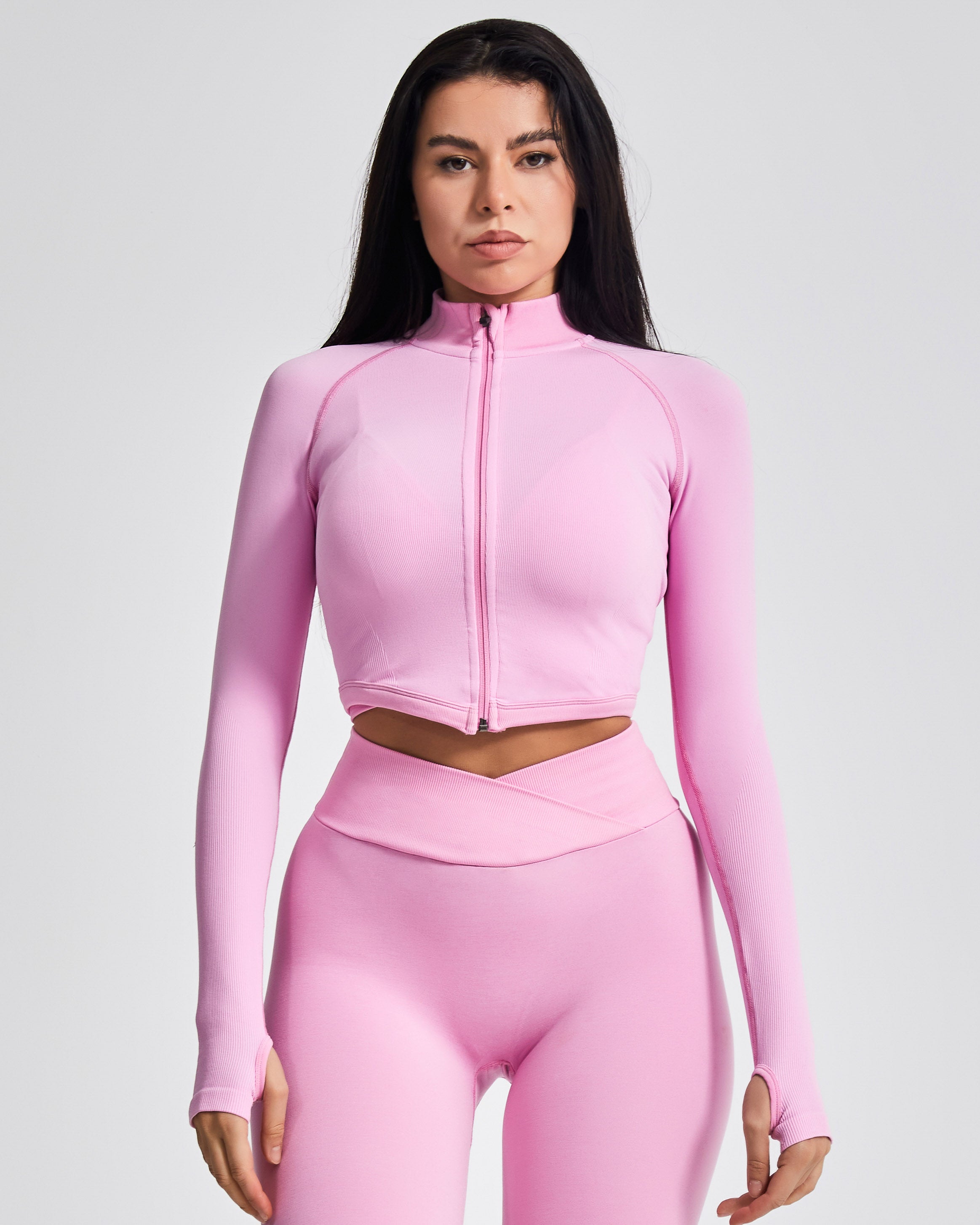Shape Zip Jacket - Pink