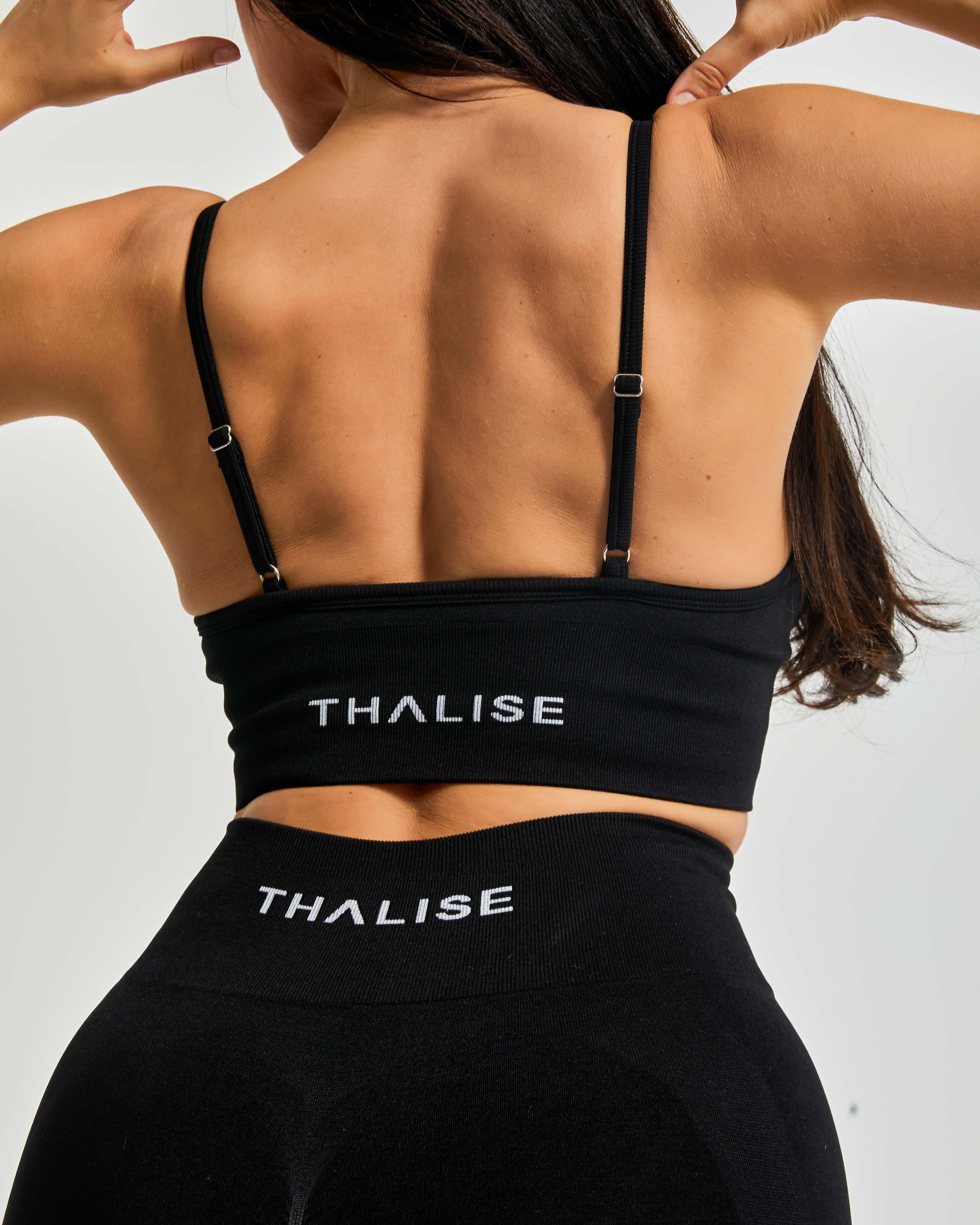 Спортивный бюстгальтер V - черный