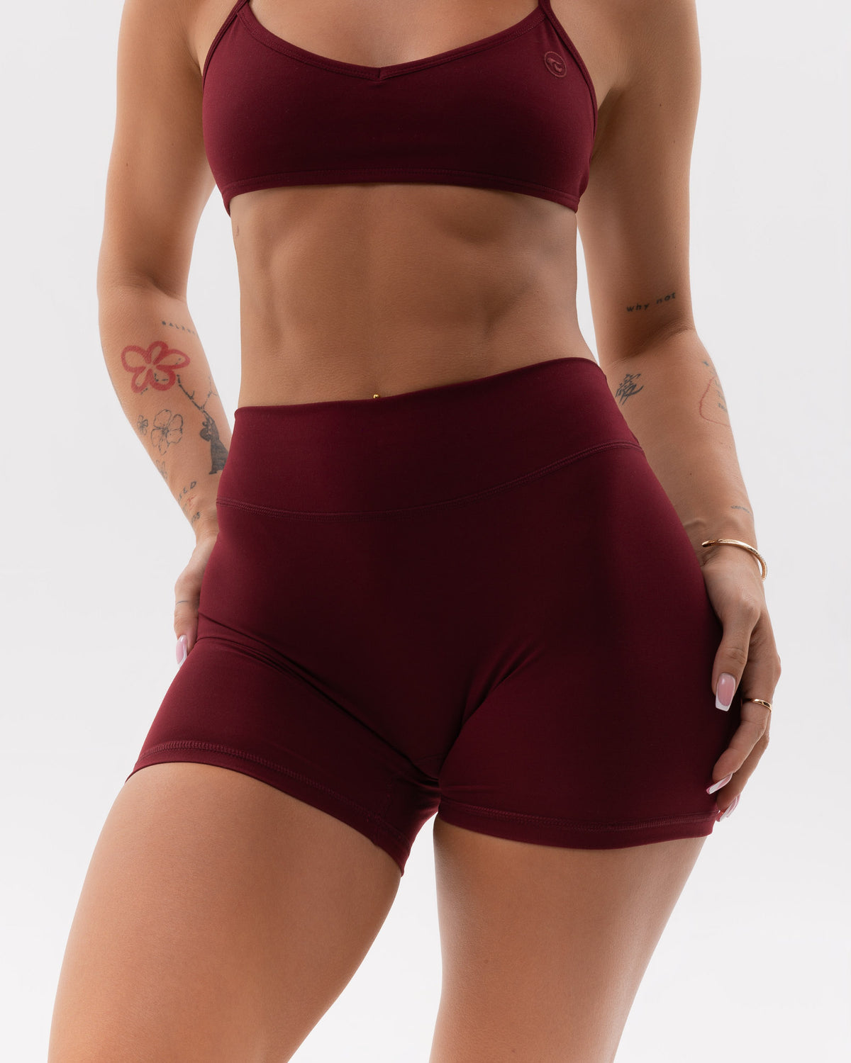 Bareline Mini Şort - Bordo