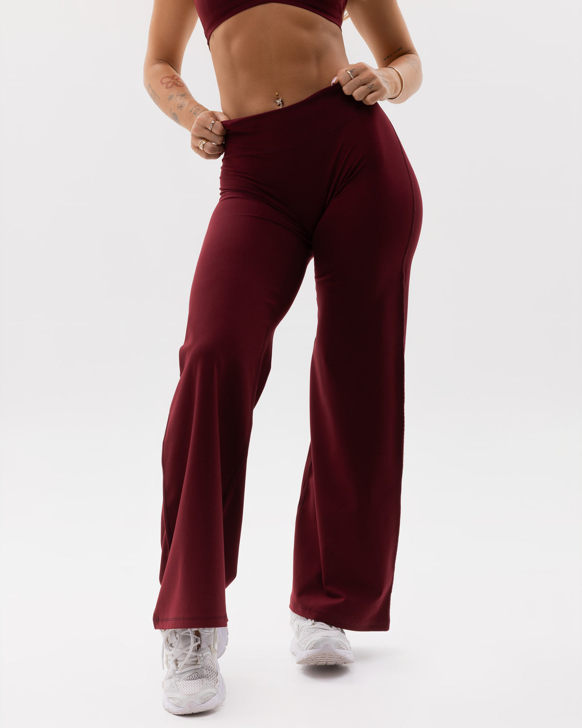 Bareline Straight Pant - Bordo