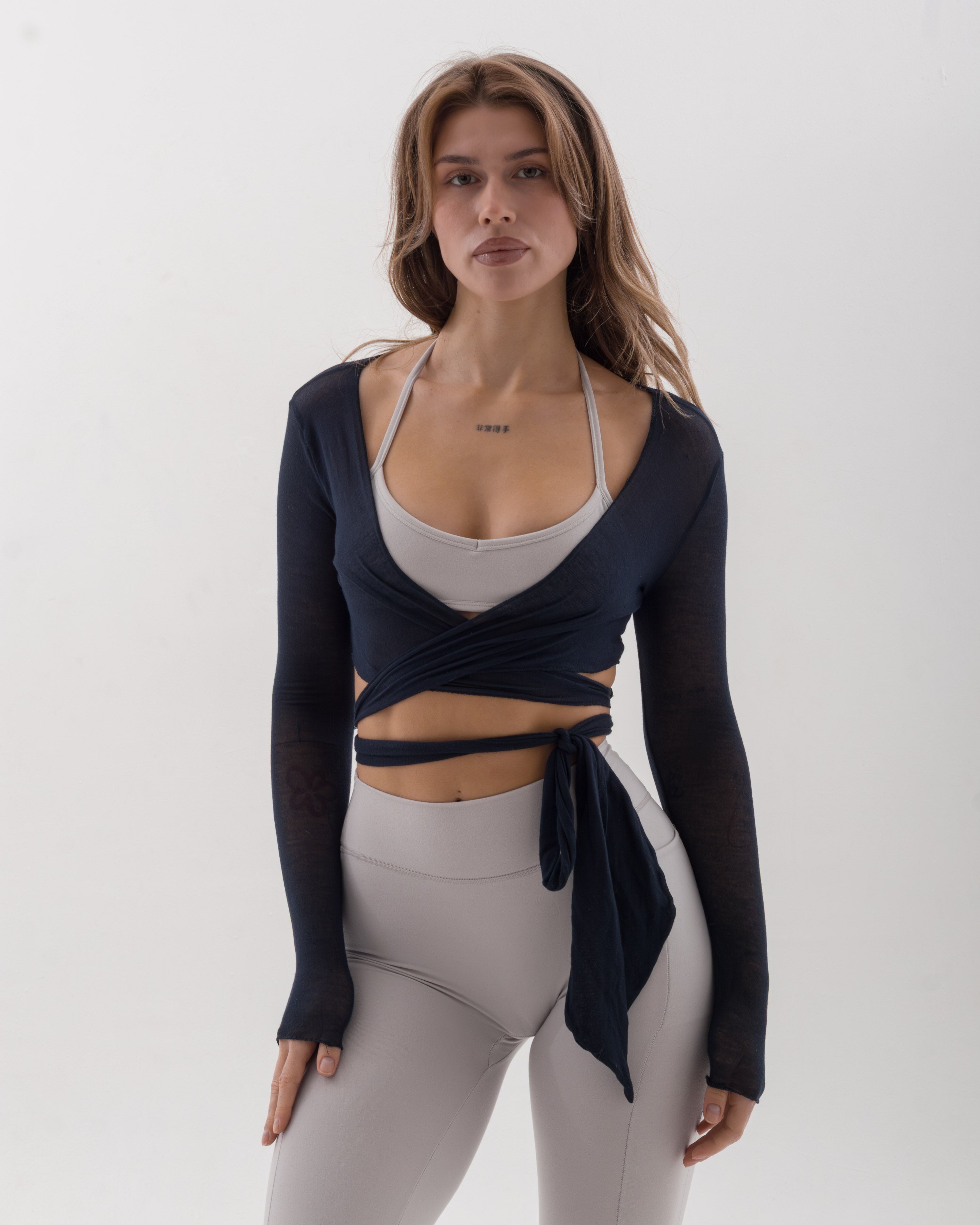 Off Sport Wrap Top - Lacivert
