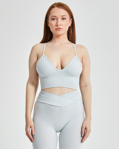 The V Sports Bra - Buz Grisi