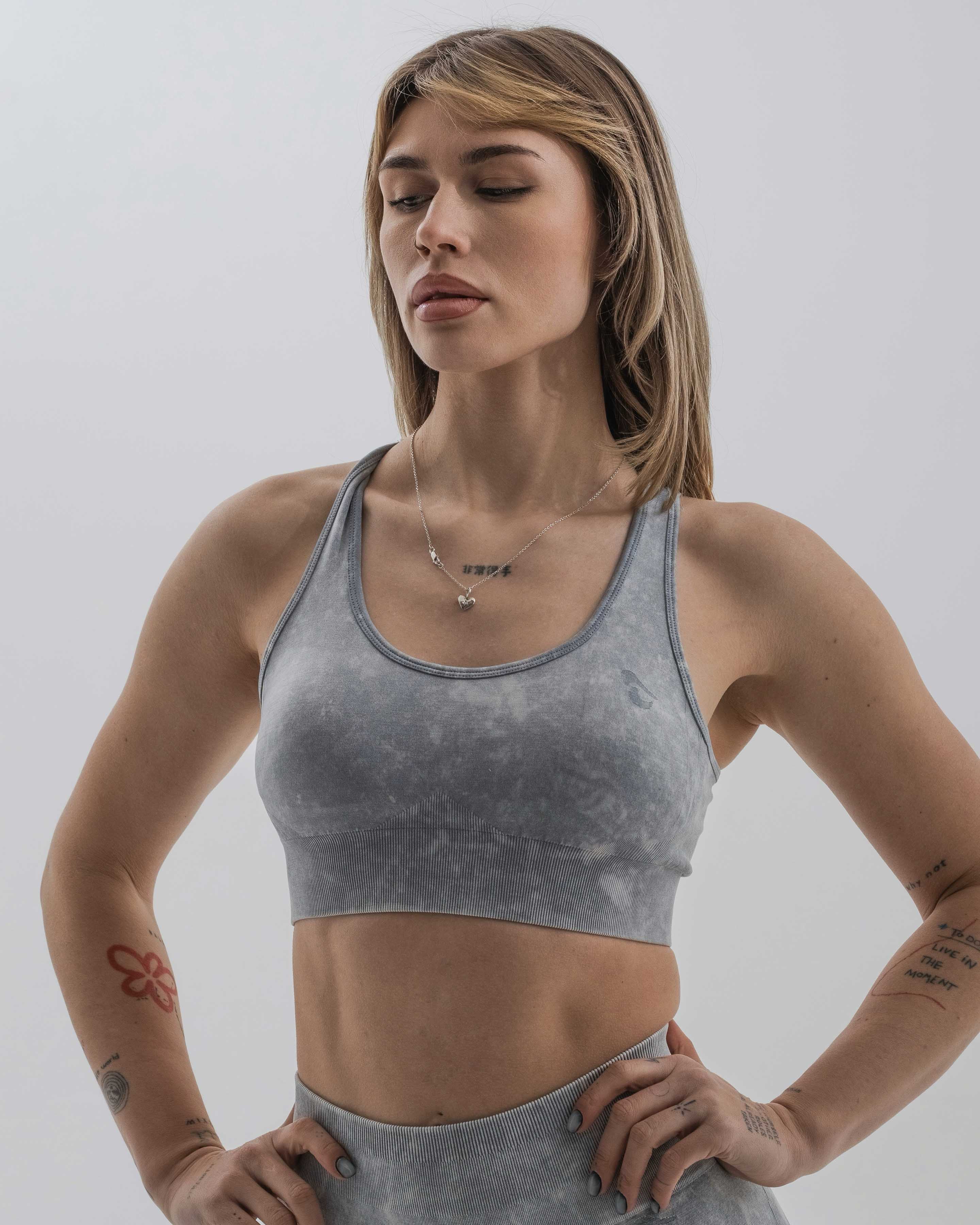 Acid Sports Bra - Çakıl Grisi