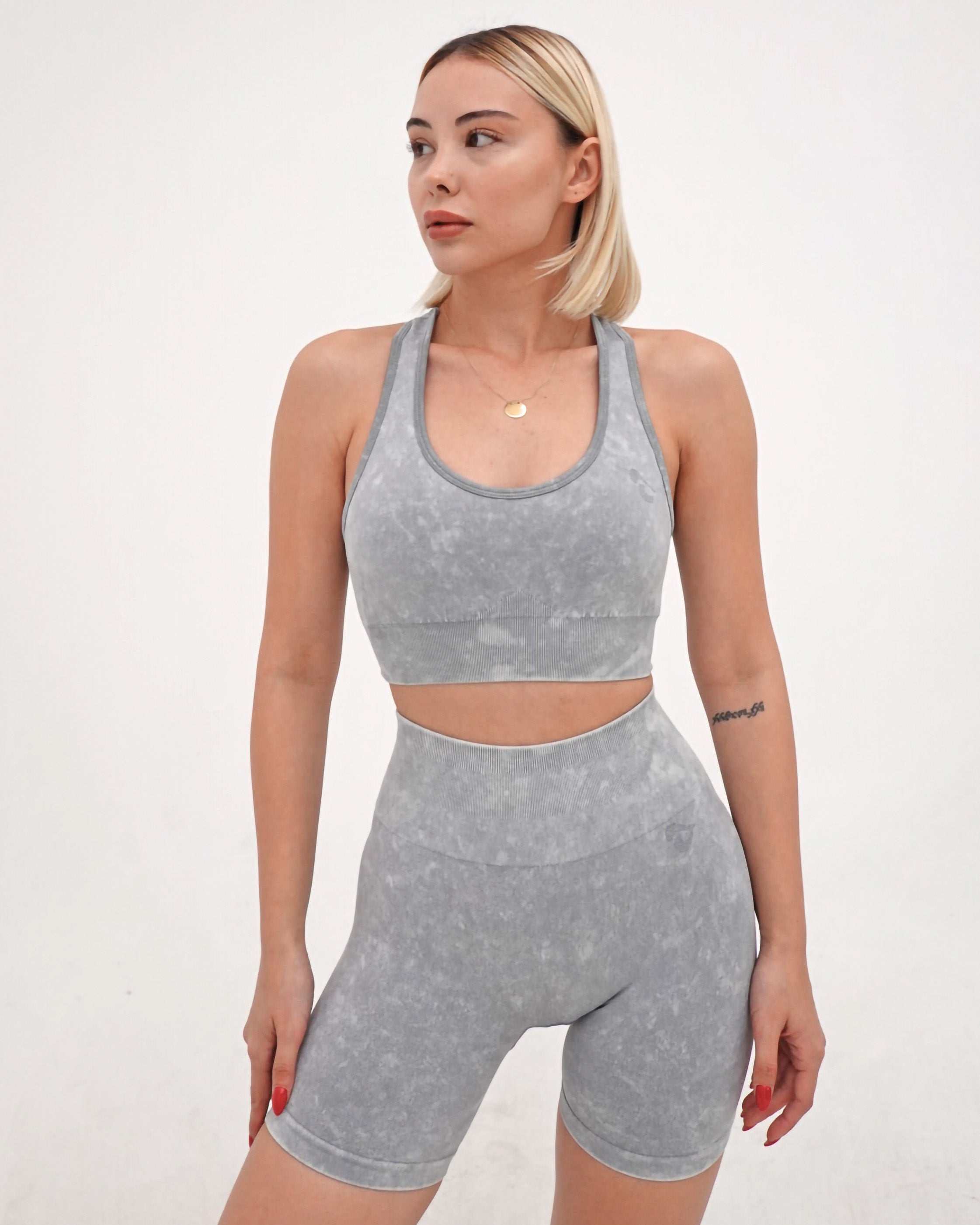 Acid Sports Bra - Çakıl Grisi