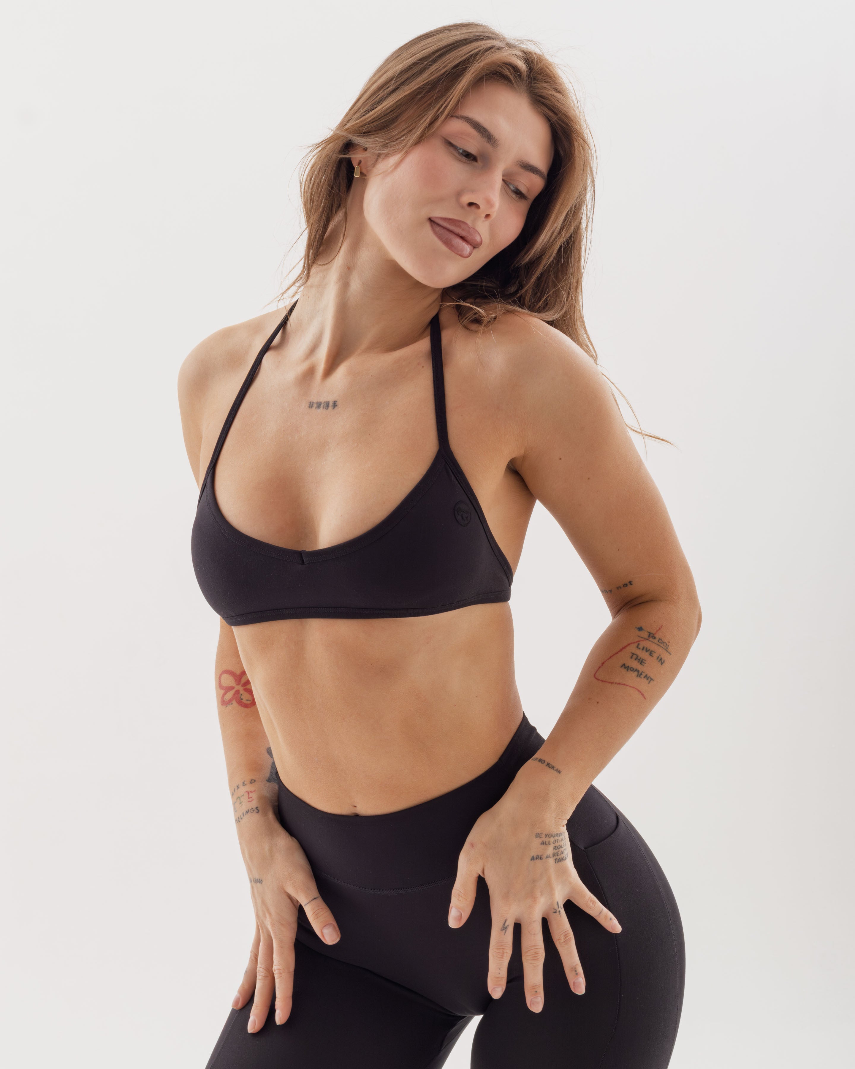 Bareline Noa Bra - Karbon Siyah