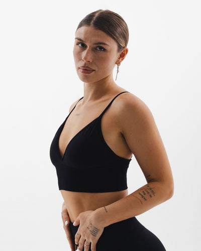 Luma V Sports Bra - Siyah